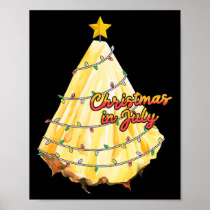 Affiche Noël en juillet Pinède de Noël d'été