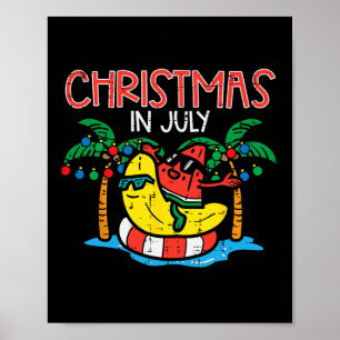 Affiche Noël En Juillet Watermelon Bynana Boys Girls Kid