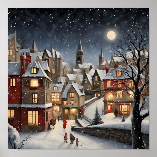 Affiche Noël en ville (Devant)