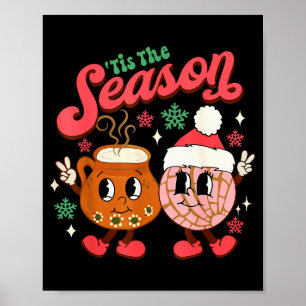 Affiche Noël est la saison Mexican Concha Pan Dulce