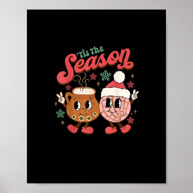 Affiche Noël est la saison Mexican Concha Pan Dulce  (Devant)