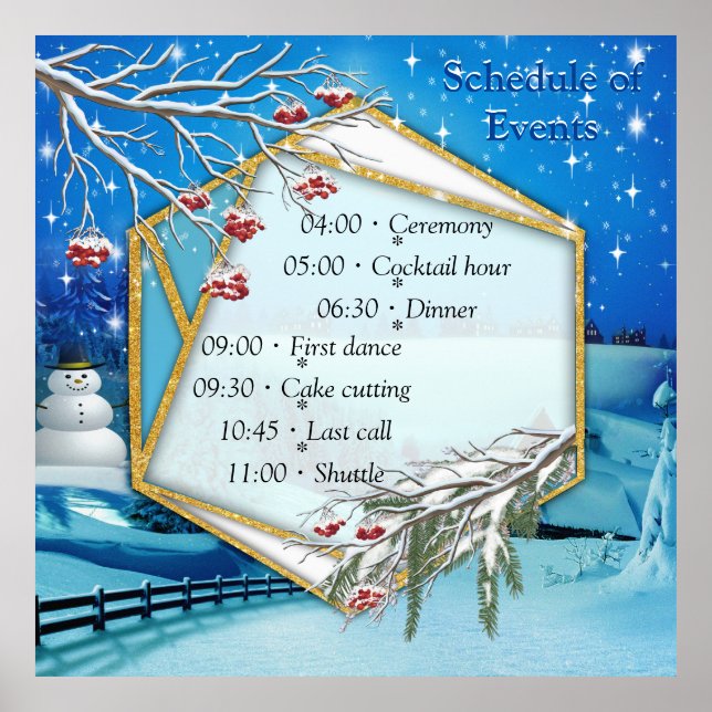 Affiche Noël et Nouvel An 2024 (Devant)