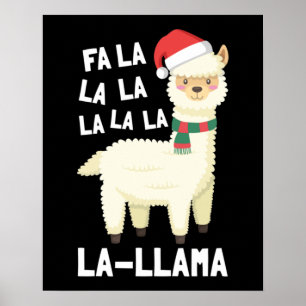 Affiche Noël Fa La Llama Essentiel