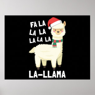 Affiche Noël Fa La Llama Essentiel