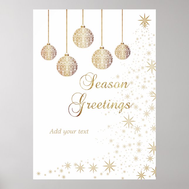 Affiche Noël festif (Devant)