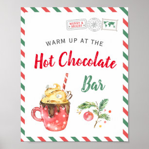 Affiche Noël Fête Chocolat Chocolat Bar