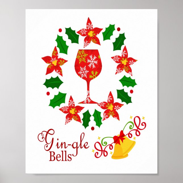 Affiche Noël Gin-gle Bells (Devant)