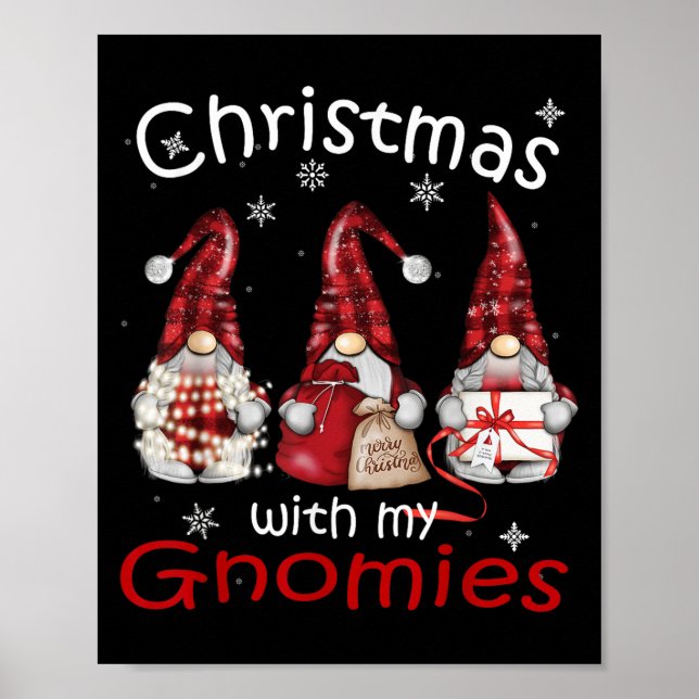 Affiche Noël Gnome Famille Pour Femmes Hommes - Buffalo Pl (Devant)
