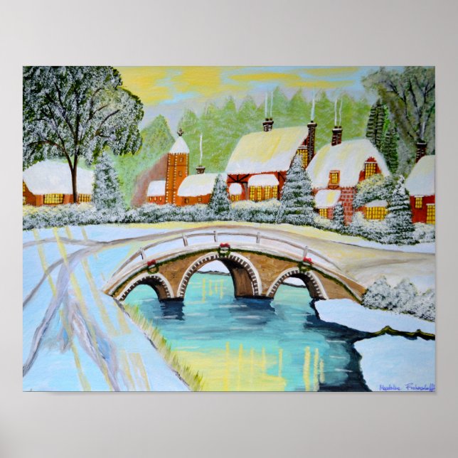 Affiche Noël hiver (Devant)