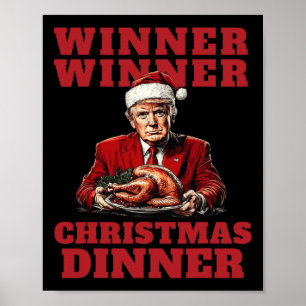 Affiche Noël humoristique de Trump - Gagnante Noël