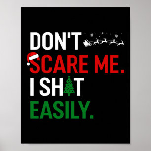 Affiche Noël inapproprié ne me fait pas peur je me mets fa