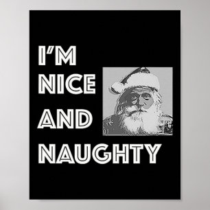 Affiche Noël Je suis Nice et coquin Liste de Noël