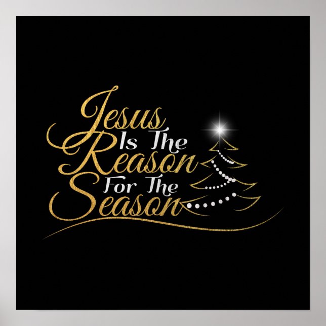 Affiche Noël Jésus est la raison de la saison (Devant)