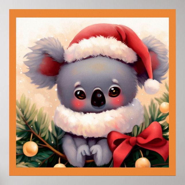 Affiche Noël Koala 4 (Devant)