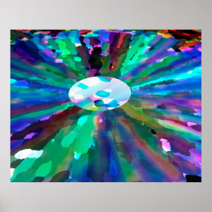 Affiche Noël Lune et étoile