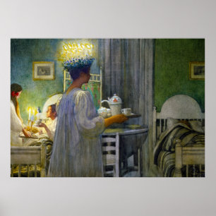 Affiche Noël matin, Fête de Saint Lucy