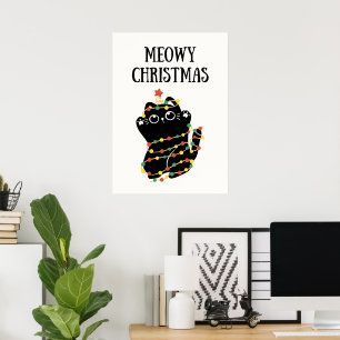 Affiche Noël Meowy