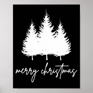 Affiche Noël moderne minimaliste