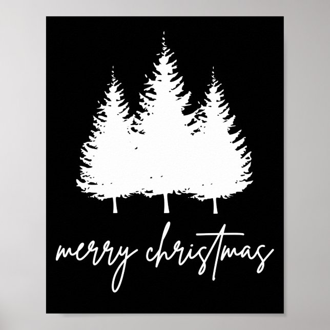 Affiche Noël moderne minimaliste (Devant)