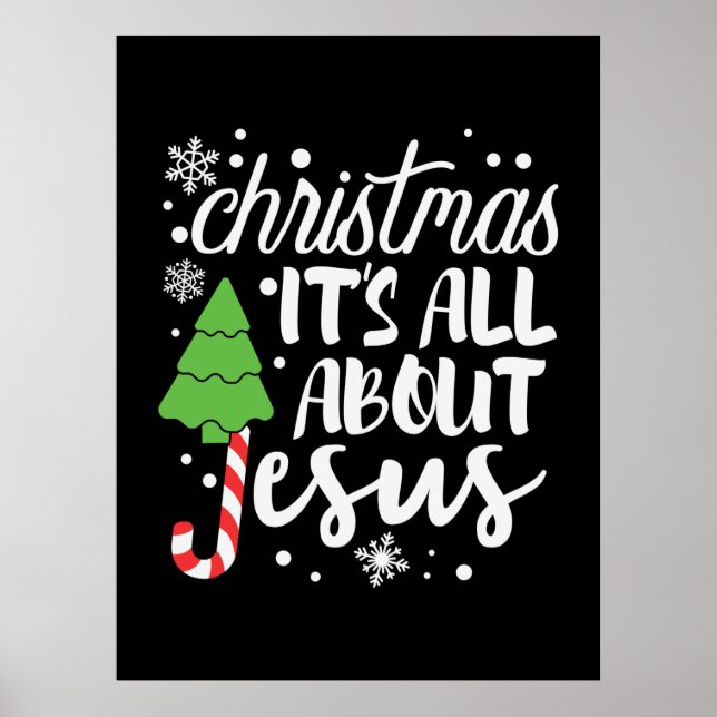 Affiche Noël Noël C'Est Tout À Propos De Jésus (Devant)