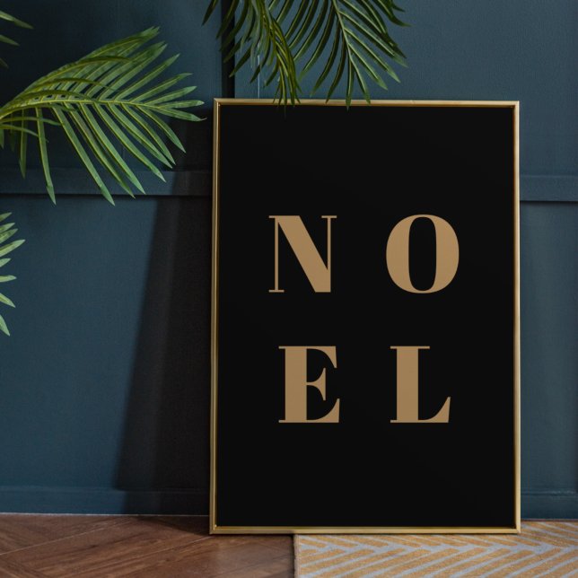 Affiche Noel noir et or | Noël tendance et élégant (Créateur téléchargé)
