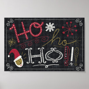 Affiche Noël original Père Noël