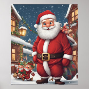 Affiche Noël Père Noël