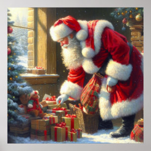 Affiche Noël Père Noël 3