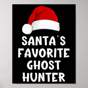 Affiche Noël Père Noël Favori Chasseur de fantômes Favorit