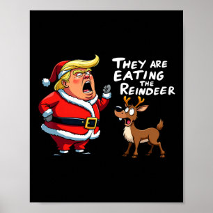 Affiche Noël Père Noël Trump Ils Mangent Le Roi