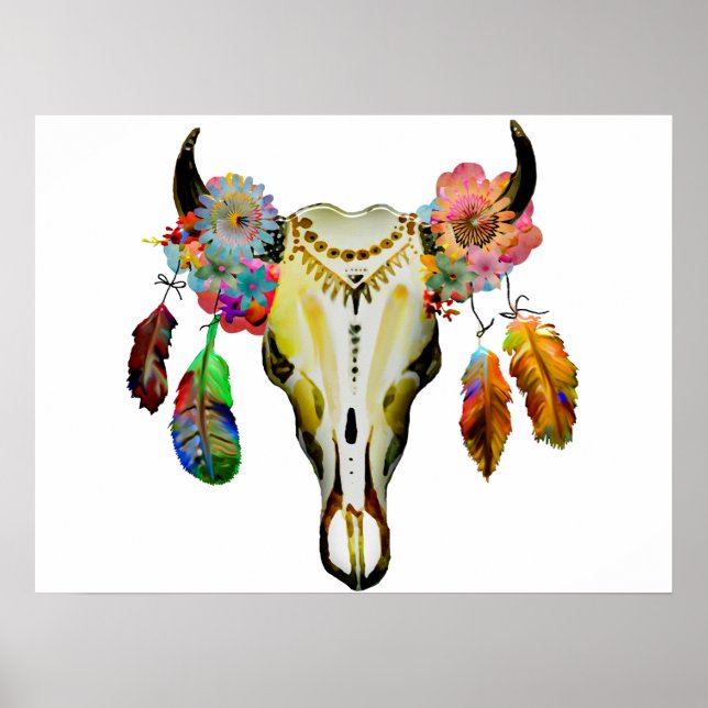 Affiche Noël personnalisé Boho (Devant)