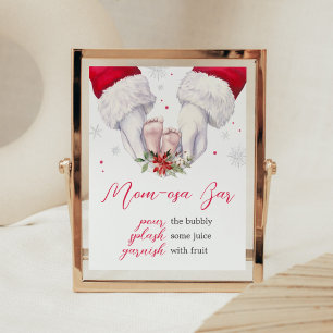 Affiche Noël Plus grand Baby shower cadeau Maman Osa Bar
