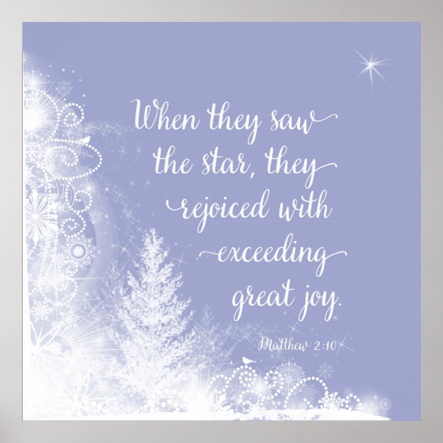 Affiche Noël - Quand ils ont vu l'étoile (Devant)