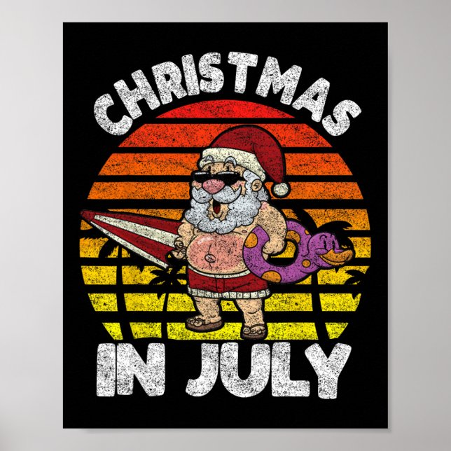 Affiche Noël Rétro en Juillet  (Devant)