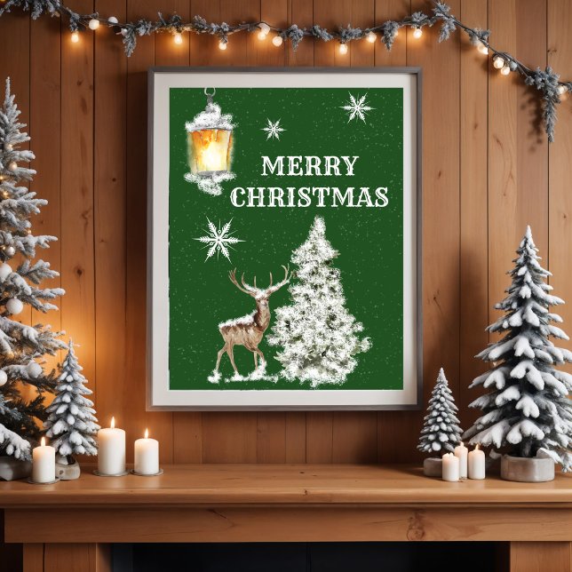 Affiche Noël rustique traditionnel (Créateur téléchargé)