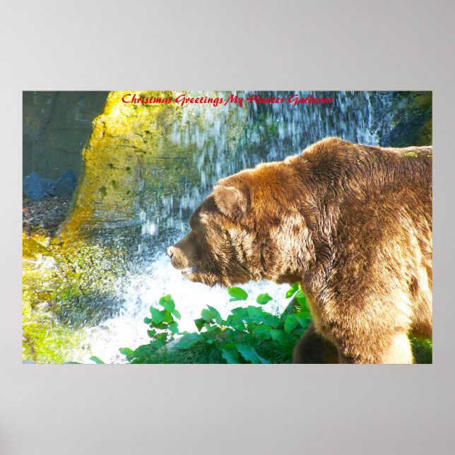 Affiche Noël Salutations Mon Hunter Gatherer (Devant)