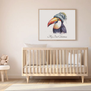 Affiche Noël Toucan, personnalisable