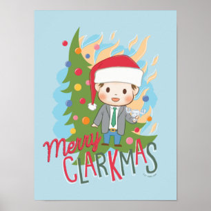 Affiche Noël vacances Joyeux Clarkmas