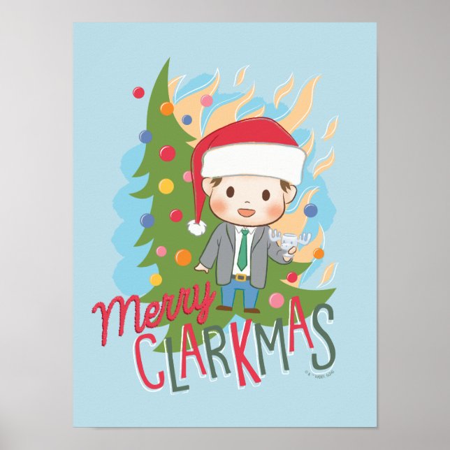 Affiche Noël vacances Joyeux Clarkmas (Devant)