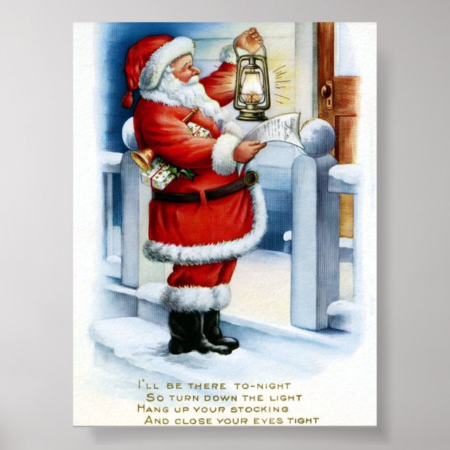 Affiche noël vintage (Devant)