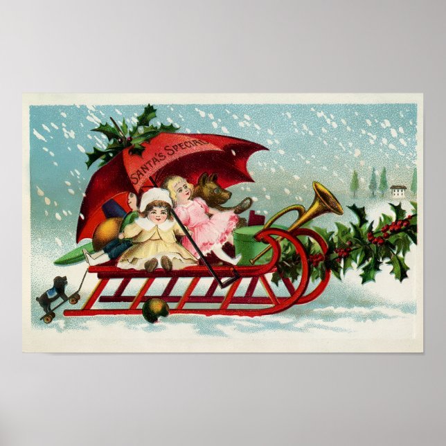 Affiche Noël vintage (Devant)