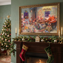 Noël vintage, le Père Noël avec l'atelier des luti