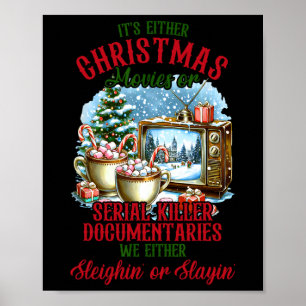 Affiche Noël Xmas C'est Soit Des Films De Noël Ou Des Séri