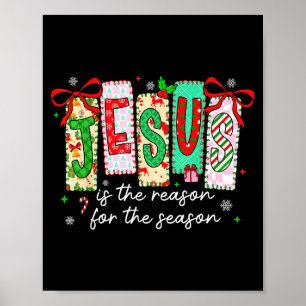 Affiche Noël Xmas Jésus Est La Raison De La Saison