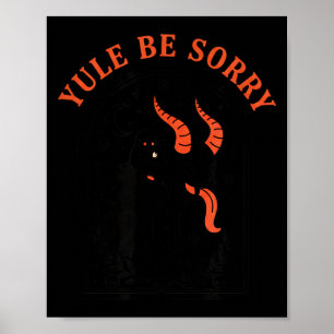 Affiche Noël Yule Soyez désolé Krampus, Krampus Sombre Dém