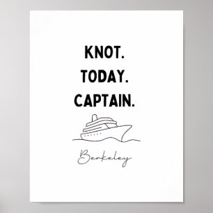 Affiche Nœud Aujourd'hui Capitaine Croisière Tenue Berkele