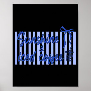 Affiche Nœud coquette café glacé et journée ensoleillée to