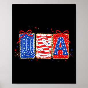 Affiche Nœud Coquette USA Drapeau Américain Patriotique 4