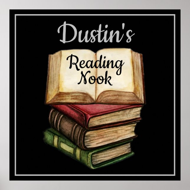 Affiche Noeud de lecture noir (Devant)