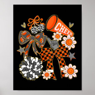 Affiche Nœud de pom-pom girl Coquette Sport Cheerleader Ch